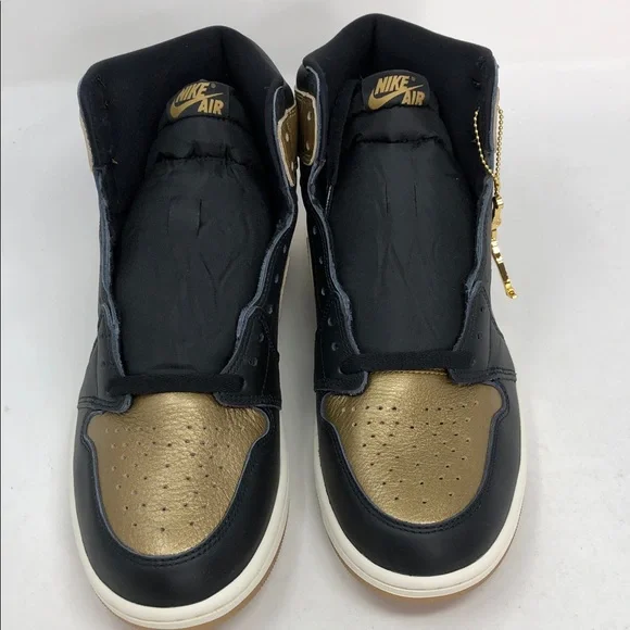 Nike Air Jordan 1 Retro High OG Black Metallic Gold D5485-071 - Size 10